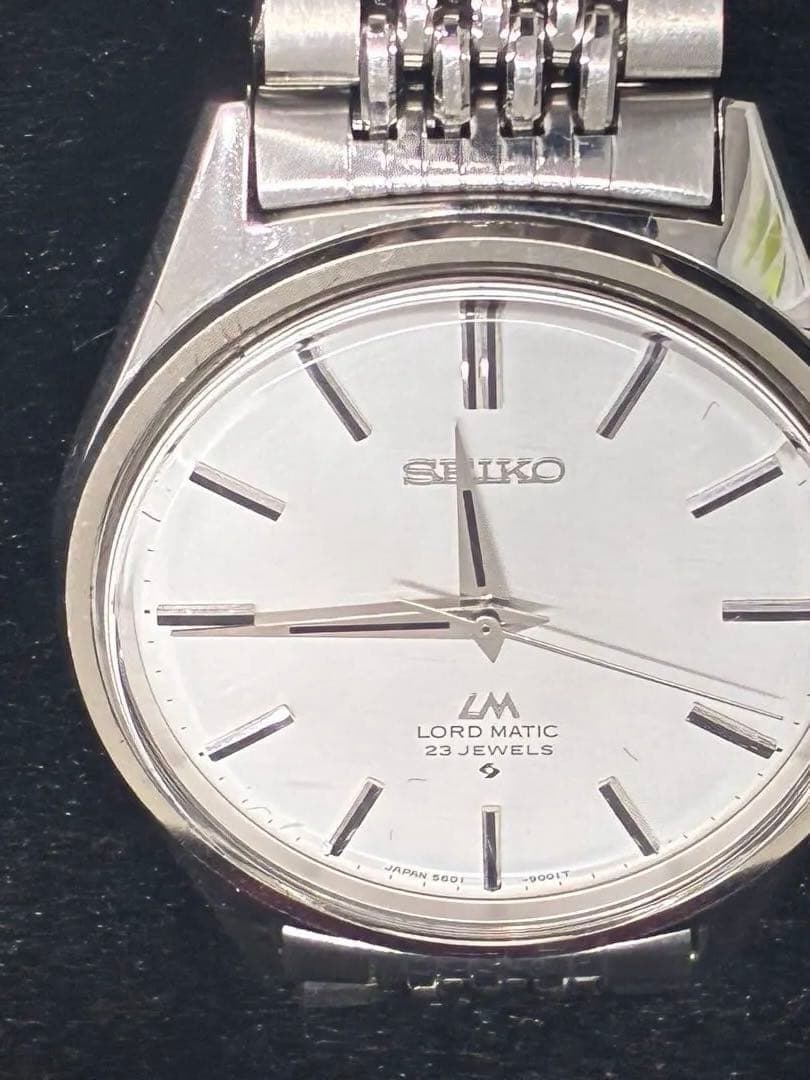 SEIKO Lord Matic 5601 9000 23 Jewels Automatic Mens Watch 34mm Vintage Authentic