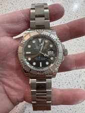 Rolex Yacht-Master 40 Rhodium Slate Platinum Bezel Oyster Bracelet Complete 2026
