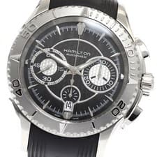 HAMILTON H376160 Jazzmaster Seaview Chronograph Men's Watch From Japan G0415