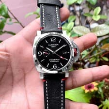 Vintage Mens watch for Luminor Panerai GMT Automatic ION Edition luxury Black
