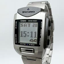CASIO Wrist Camera WQV-1 Digital Watch Silver Working New Battery Rare Model
