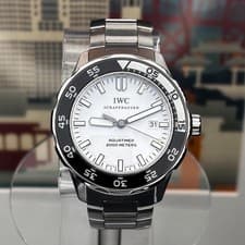 IWC Aquatimer 2000 'Oreo' BOX & PAPERS! Black & White Stainless Steel Automatic