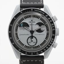 Omega x swatch Speedmaster missions Toe Earth phase SO33M700 CE CE x nylon QZ Gr