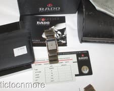RETRO RADO DIASTAR INTEGRAL DIAMOND JUBILE BRACELET WATCH TWO TONE & BOX