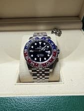 Rolex GMT-Master II 126710BLRO Silver Jubilee Bracelet with Red and Blue Bezel