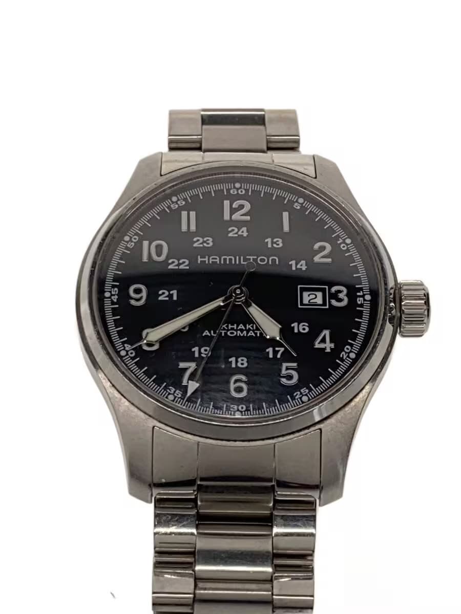 HAMILTON Automatic Watch Analog Stainless BLK SLV SS H706250