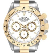 Rolex Daytona Steel Yellow Gold White Dial Mens Watch 16523