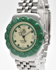 [Exc+5] TAG HEUER Formula 1 372.513 Professional Green Quartz Men's Watch JAPAN