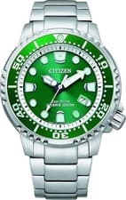 Citizen Men's Watch Promaster 200WR Diver Analogue Eco-Drive Green BN0158-85X