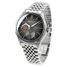 Seiko PRESAGE SARJ009 Classic Series Analog Men's Watch Black Silver Mechanical