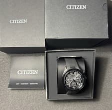 Citizen Attesa 44.5 mm Black Super Titanium Case with Black Polyurethane...