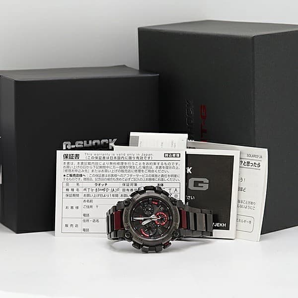 Casio G-Shock MTG-B3000BD Radio Solar Bluetooth Black Dial Men's Watch Box Used