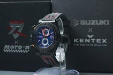 Limited 300 MOTO-R [Near MINT w/Box] SUZUKI ×KENTEX KATANA2 Quartz Men's Watch