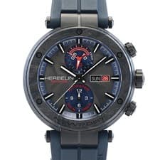 [Very Good] HERBELIN Newport Regatta Carbon 288/CN45CB Forged Black From JAPAN