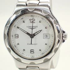 Longines Conquest Women Quartz Watch White Dial Date