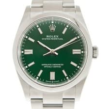 Rolex Oyster Perpetual Automatic Chronometer Green Dial Men's Watch 126000GNSO