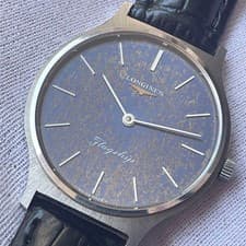 Longines Flagship Manual Wind Blue Dial Swiss Watch Men Used Authentic