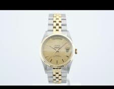 TUDOR Oyster Prince Two-Tone Gold Silver Day-Date Automatic Men's Wristwatch