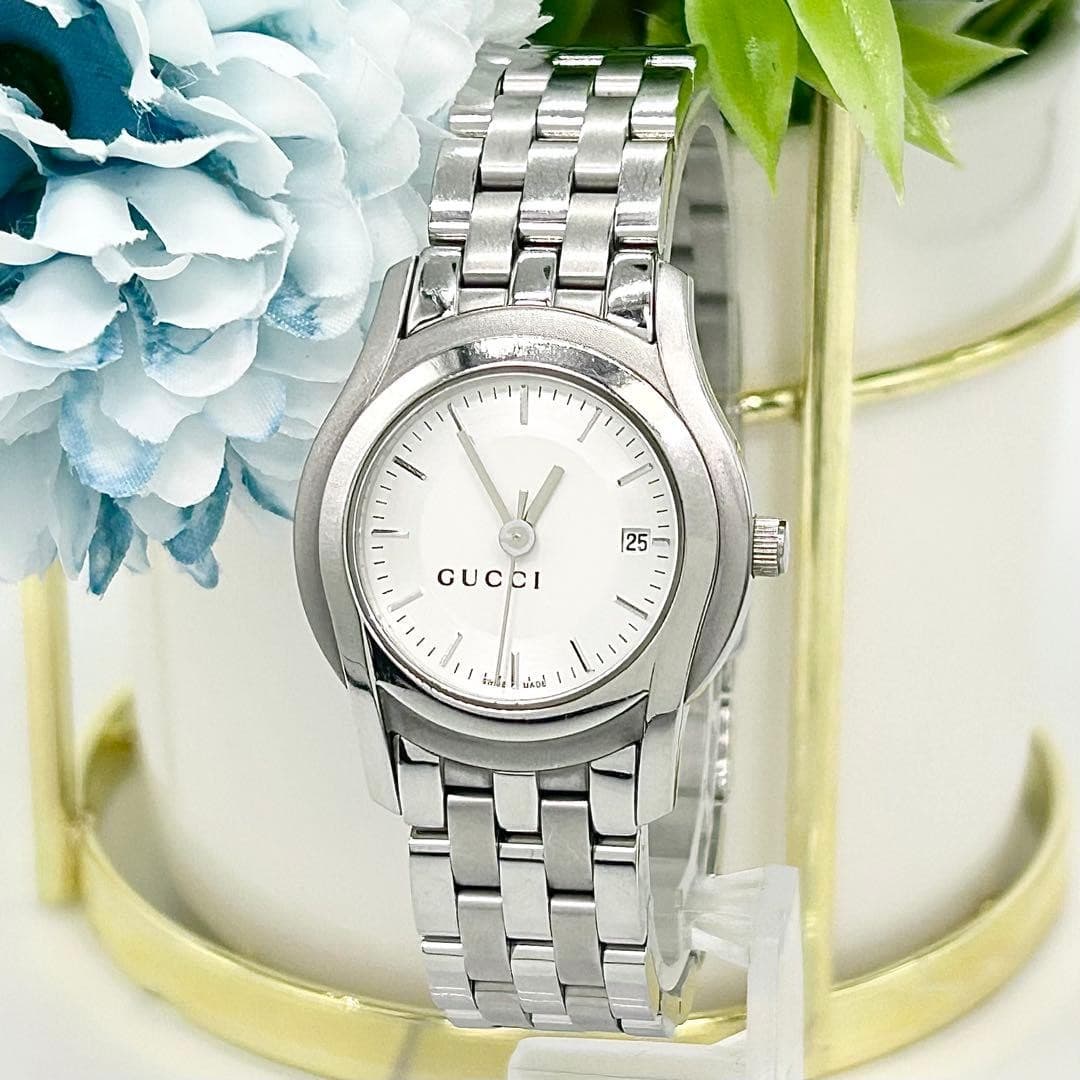 Gucci 5500L Quartz Watch 13140267 Men's Steel