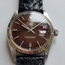 Rolex Oyster 1601 Datejust 18k Gold SS Mens 36mm 1970s Vintage Automatic RA736
