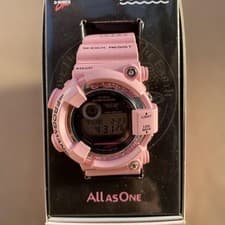 CASIO G-SHOCK FROGMAN Authentic Used Pink Dolphin Whale Model Digital Shock Res
