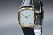 Vintage 1980s OMEGA De Ville White Dial Square Quartz Cal.1378 Men's [Near Mint]