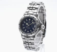 Vintage [N MINT] TAG HEUER 6000 Professional WH1315-K1 Blue Ladies Watch JAPAN