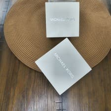 Michael Kors Chronograph Quartz Black Metal Analog Dress Wristwatch with Box