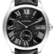Cartier Drive de Cartier Black Dial Steel Mens Watch WSNM0006 Card