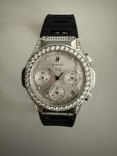 Hublot MDM 1810.1.054 Stainless Steel Diamond Watch, Pre-Owned Aftermarket Alter