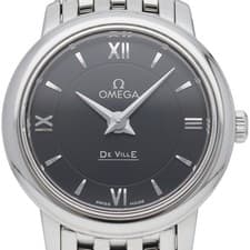 OMEGA De Ville Prestige Ladies Watch 424.10.24.60.01.001 Stainless Steel Wom...