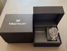 TAG Heuer Aquaracer Silver, Blue Automatic Men's Watch - 300m 1,000 Ft WAY211C-0