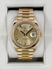 2018 Rolex Day-Date 40mm 228238 Presidential 18kt Yellow Gold Champagne Dial