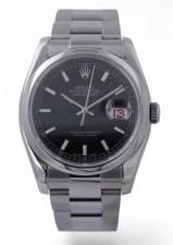 ROLEX Datejust 36 Oyster Perpetual 36mm - Black Dial - Roulette Date - 116200