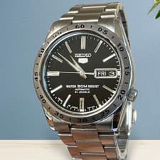 Seiko SNKE01J1 Watch Timepiece Automatic 21 Jewels Stainless Steel Metal