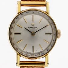 OMEGA round Silver Dial Manual Gold Filled Women’s