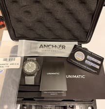 Unimatic X Hodinkee Modello Quattro U4S-C-H Carbon Fiber Automatic Watch Full St