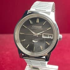 CITIZEN Seven Stars Deluxe 4-520068C Gray Dial Automatic Men's Watch Working #20