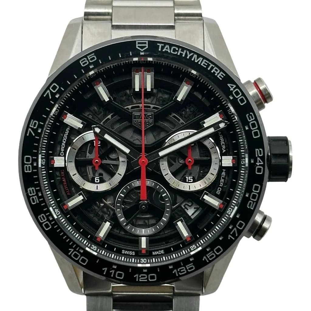 TAG HEUER Carrera Calibre Huer 02 Chronograph CBG2010.BA0662 Skeleton #OK1234