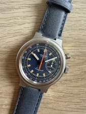 Vintage Longines Conquest Munich Olympic Games 1972 Blue Men's Watch - 8614-1