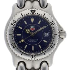TAG HEUER WG121A cell WATCH Navy SS QZ