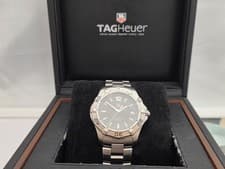 Tag Heuer Aquaracer. WAF1110. Full Size Gents Swiss Watch. Black dial. Boxed.