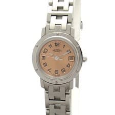 Hermes Clipper PM Size CL4.210 Ladies Watch Used 2