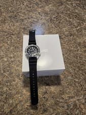 Seiko Men's Prospex  SRPE93 Automatic Diver Black Dial Silicone Strap Watch