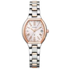 CITIZEN xC Eco-Drive ES9364-57W Pink Dial Solor Radio Women's Watch Stainless