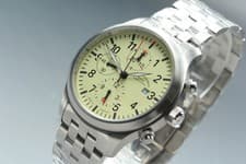 [Box] Mühle Glashütte Terrasport I Chronograph M1-37-70 Cream Auto Date SS Watch