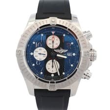 Breitling Super Avenger Stainless Steel 48mm Black Dial Watch Ref# A13370