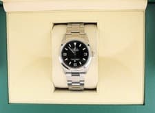 2008 Rolex Explorer 114270 Black Dial SS Oyster Engraved Rehault No Papers 36mm