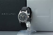 HAMILTON Khaki Mechanical 000095 Black Dial 38mm Hand Winding Men's Watch Box