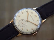 Vintage mens Jaeger LeCoultre manual wind all original gold plated case rare!!